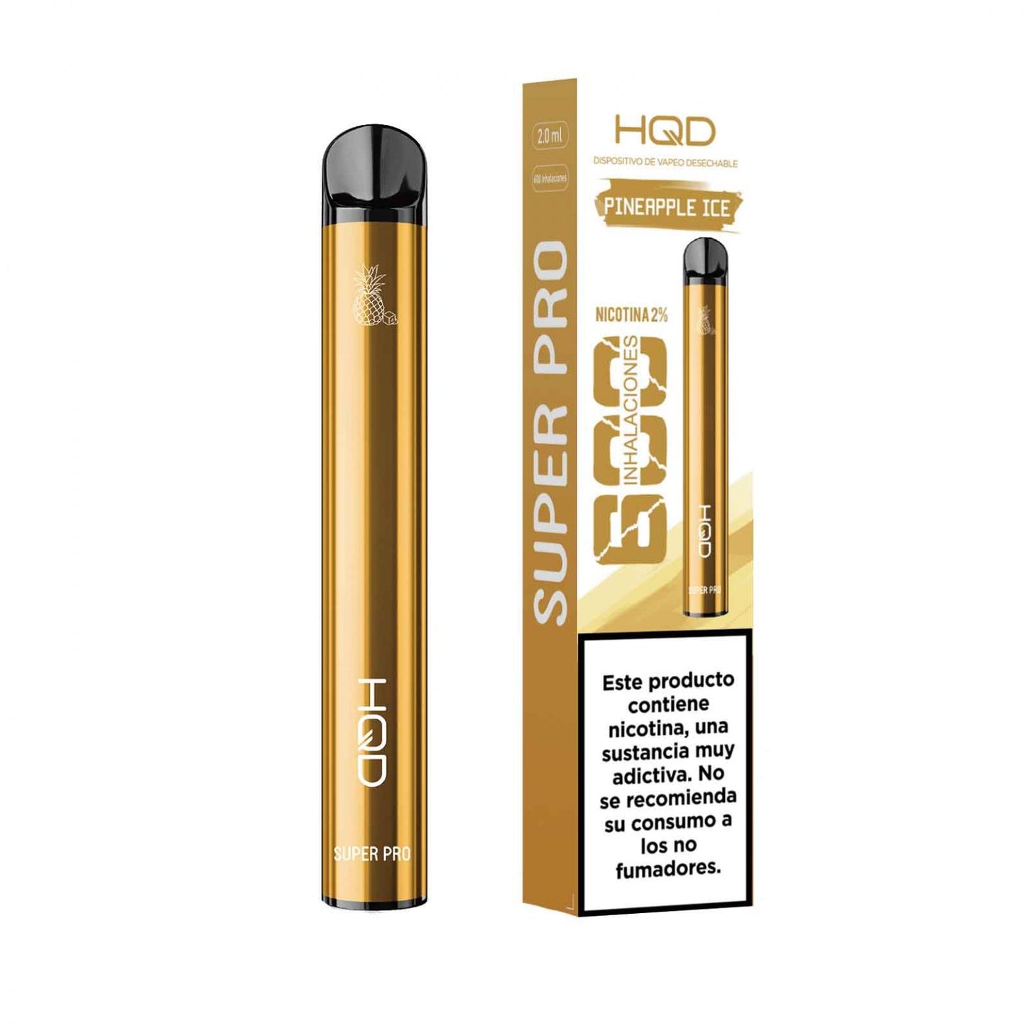 HQD Super 600 Puffs -Pineapple Ice