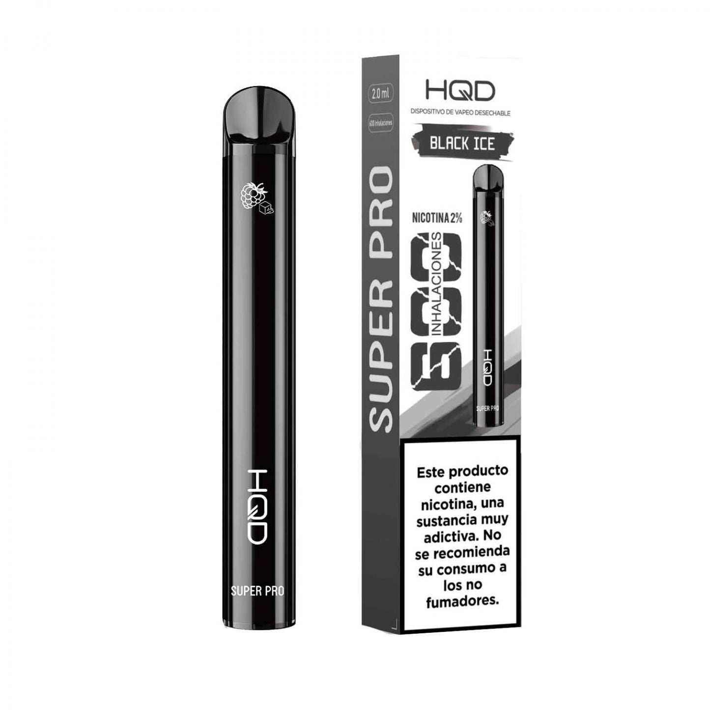 HQD Super 600 Puffs - Black Ice