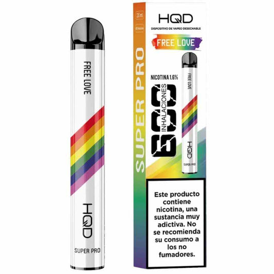 HQD Super 600 Puffs - Free love