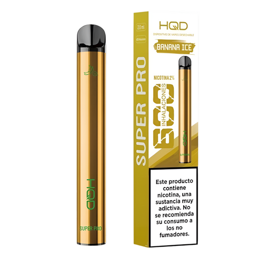 HQD Super 600 Puffs - Banana Ice