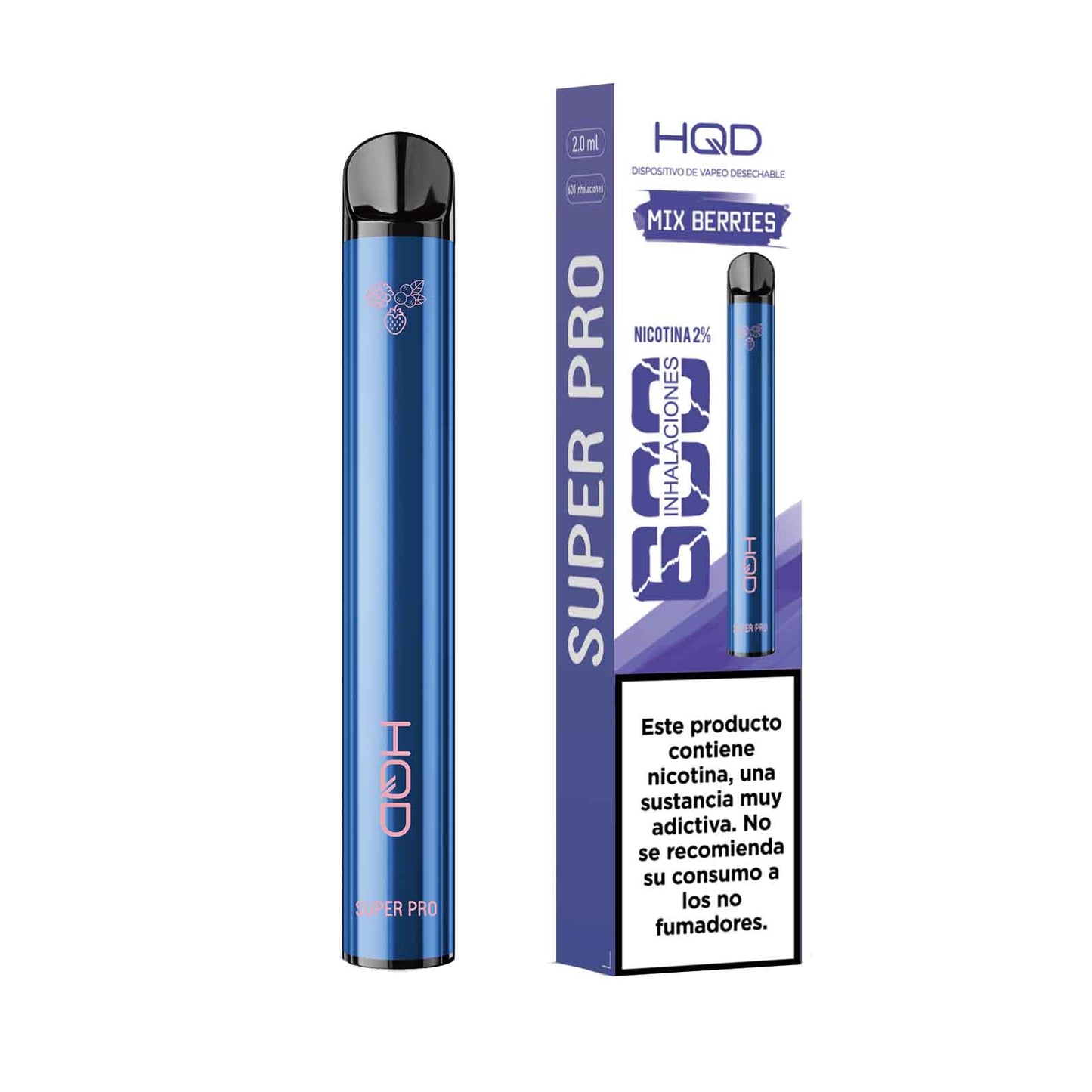 HQD Super 600 Puffs - Mélange de baies