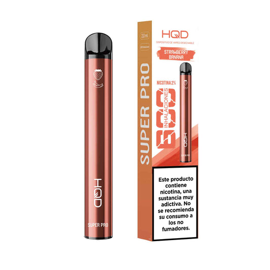 HQD Super 600 Puffs - Strawberry Banana