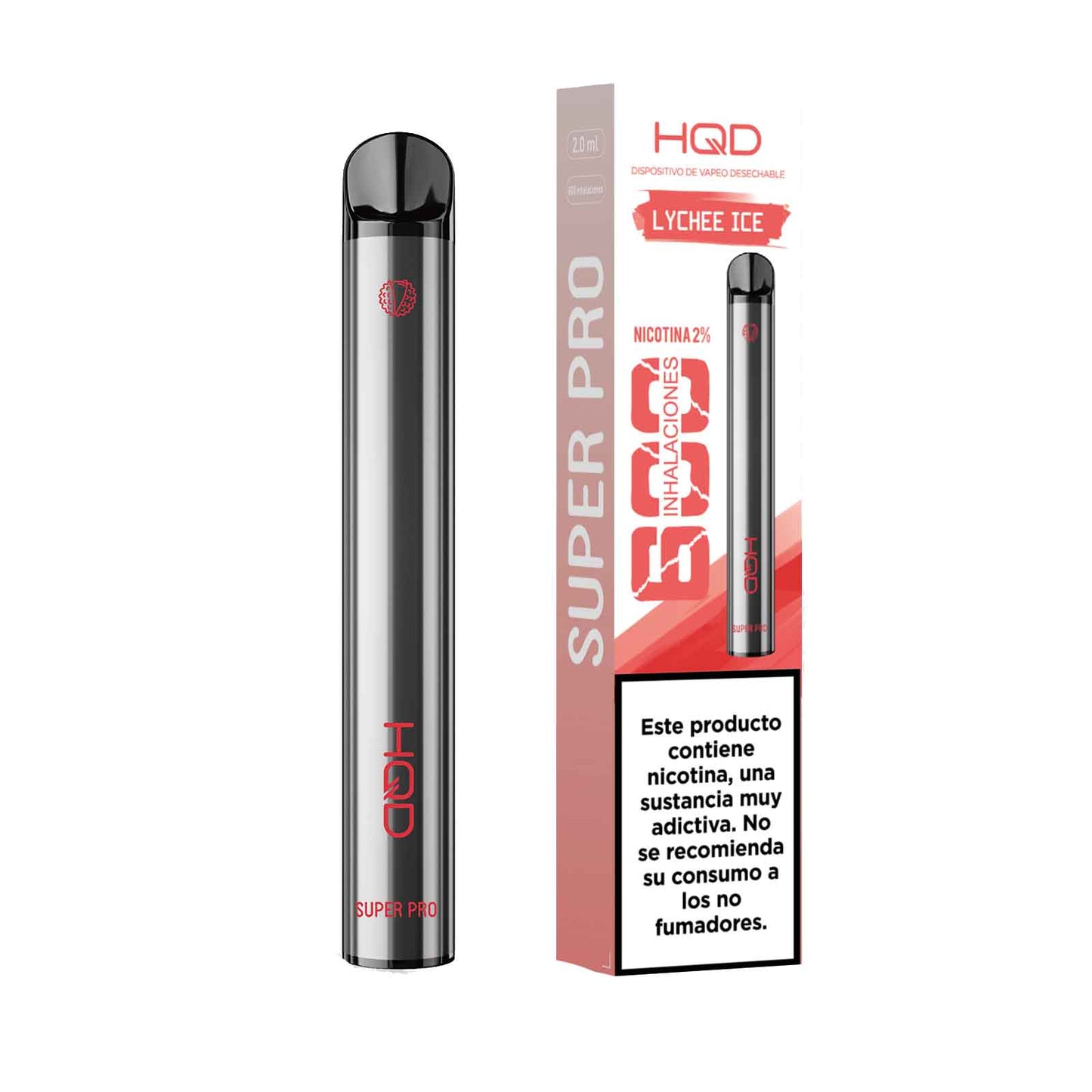 HQD Super 600 Puffs – Glace au litchi