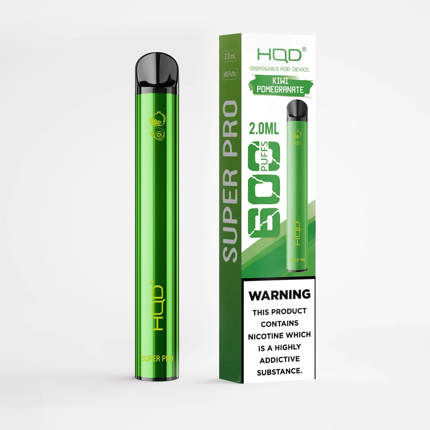 HQD Super 600 Puffs – Kiwi Pomegranate