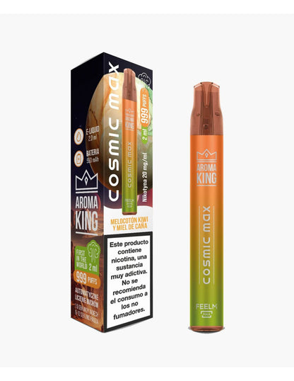 Pod Desechable AK Cosmic Max Peach Kiwi Honeydew by Aroma King – 20mg Nicotina