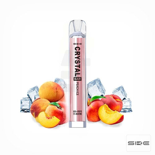 Pod Desechable Crystal Bar Peach Ice 20mg Ske