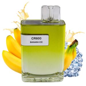 "Elfbar CR600 Banana Ice – Vape desechable sabor plátano con hielo y 20mg de nicotina"